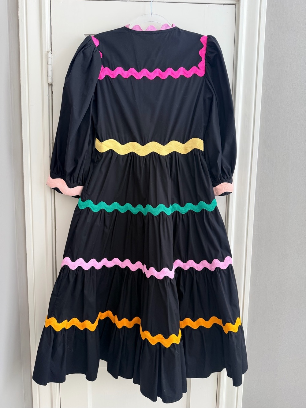 CELIAB Ric Rac Yael Tiered Cotton Dress | Size Small - Picture 8 of 9